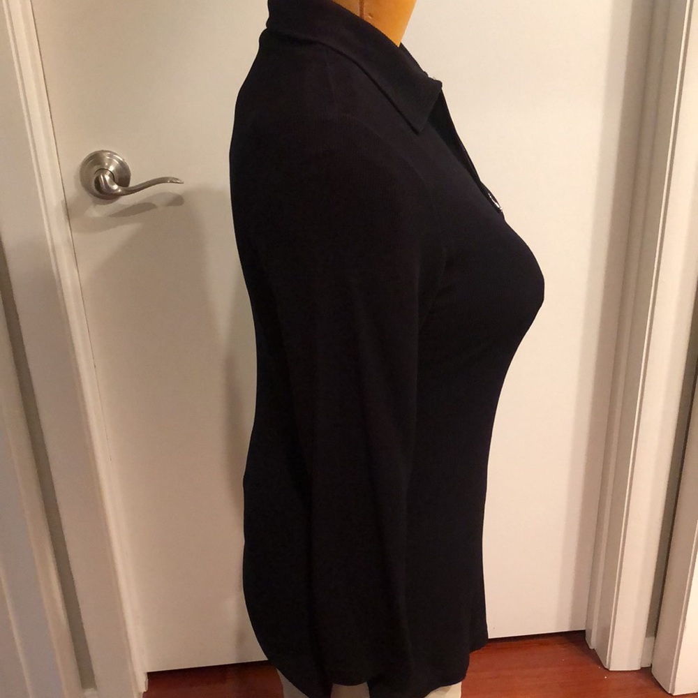 Ribbed Tunic Top w/zippered front; long sleeved size 10 or 3/$30 - Picture 3 of 10
